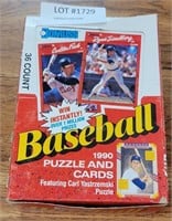 14 NOS 1990 DONRUSS BASEBALL PUZZLE & CARD PACKS