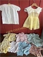 6 sweet vintage baby/toddler dresses