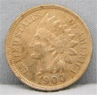 1900 INDIANA CENT AU55.