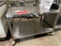 Belshaw stand table for fryer unit