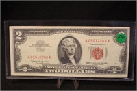 1963 Uncirculated $2 Red Seal Bank Note