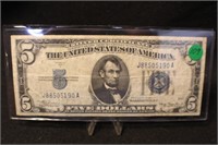 1934-A $5 Silver Certificate Bank Note
