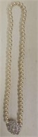 Jackie Kennedy 14” Filigree Pearl Necklace
