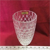 Bohemia Lead Crystal Vase (8" Tall)