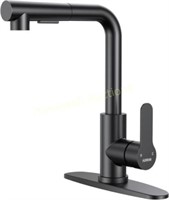 Matte Black Kitchen Faucet w/ Pull Sprayer