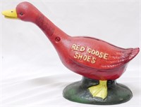Iron Red Goose Shoes Bank 7"