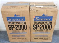 Pair of Sansui model P-2000 Floor Speakers in