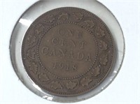 1918 Large Cent Can