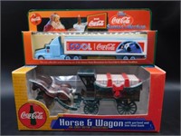COCA-COLA HORSE AND WAGON AND TRACTOR TRAILER