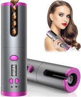Cordless Auto Curler, Automatic Curling Iron, Rech