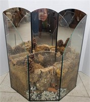 Large mirrored terrarium