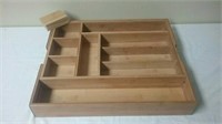 Wooden Expandable Storage Box With Extra Dividers
