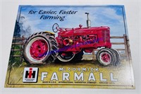 McCormick Farmall Sign 16x12.5 in