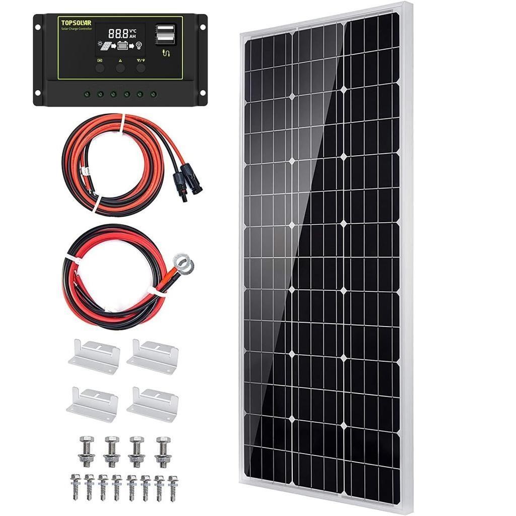 Topsolar Solar Panel Kit 100 Watt 12 Volt