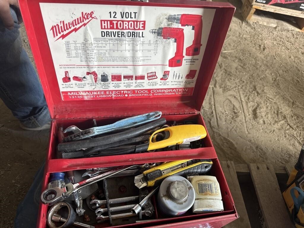 Miliwauke Tool Box W/Assorted Wrenches