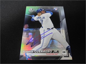 Guerrero Jr Signed Trading Card RC COA Pros