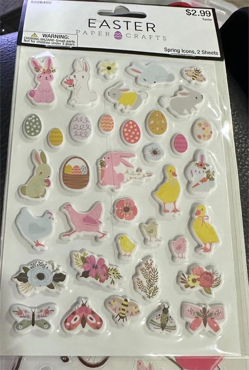 New- Paper Crafts Stickers- Easter
