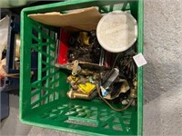 GREEN CRATE AND CONTENTS