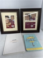 Two matching 8x10 frames, bridal shower games and