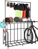 KEMIMOTO 4 Bike Stand Rack with Storage, Adjustabl