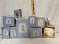7pc of Heavenly Blessing Nativity, Silk Rose in