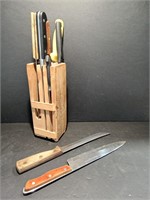 Knife Block with Knives