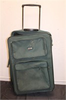 Suitcase w/Rollers & Handle