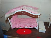 Vintage Barbie Doll Bed & Trunk