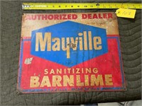 Mayville Barn Lime Tin Sign
