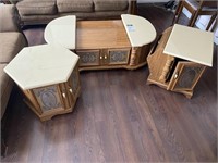 (3) pc Coffee & End Table Set