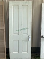 Light green vintage door