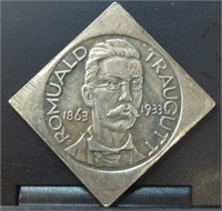 1933 polish square coin token