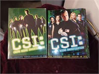 CSI box DVD sets first and second season.