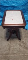 Marble Top Table 27" x  20" x 30"