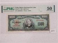 Graded Cuba, Banco Nacional De Cuba PMG-50