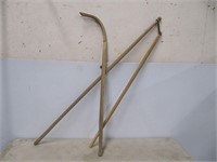 WOODEN FLAIL & CANE
