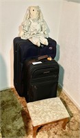 Luggage, footstool, country rabbit