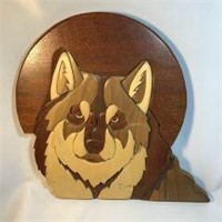 Wolf Wooden Plaque
