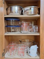 Contents of Upper Kitchen Cabinets