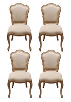 Swedish Rococo -Manner Dining Chairs, Set of 4