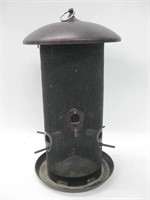 18" Tall Divided Center Metal Bird Feeder