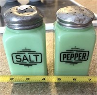 Jadite Salt And Pepper