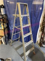 Vtg aluminum 6ft ladder