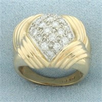 Designer L. Priori Celia Diamond Ring in 14k Yello