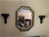 Wall Mirror & Shelves