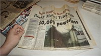 Rocky Mount Telegram Paper on Hurrican Fran 1996