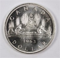 1963 CANADA SILVER DOLLAR