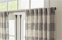 $25  84-in Grey Light Filtering Curtain Panel