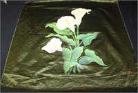Antique Silk / Satin Hand Painted Floral Images
