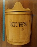 Wooden News Container